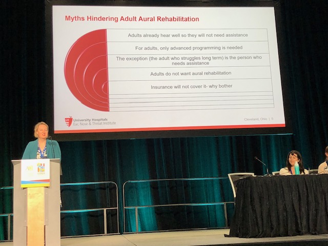 Adult rehabilitation post #cochlearimplant is beneficial and typically covered by health insurance. <a href="/lzombekAVT/">Lindsay Zombek</a> #CI2024Vancouver