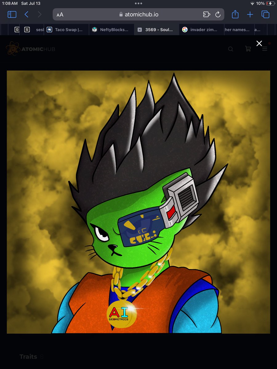 So awesome to see our logo for the Kitty Ball Z PFP drop! Congrats on that one <a href="/slimZnaughty/">Hyper Husky</a>!

If anyone else gets one AI Geometrics Chain, drop'em here! I'll give everyone a follow or something. 😌🤣