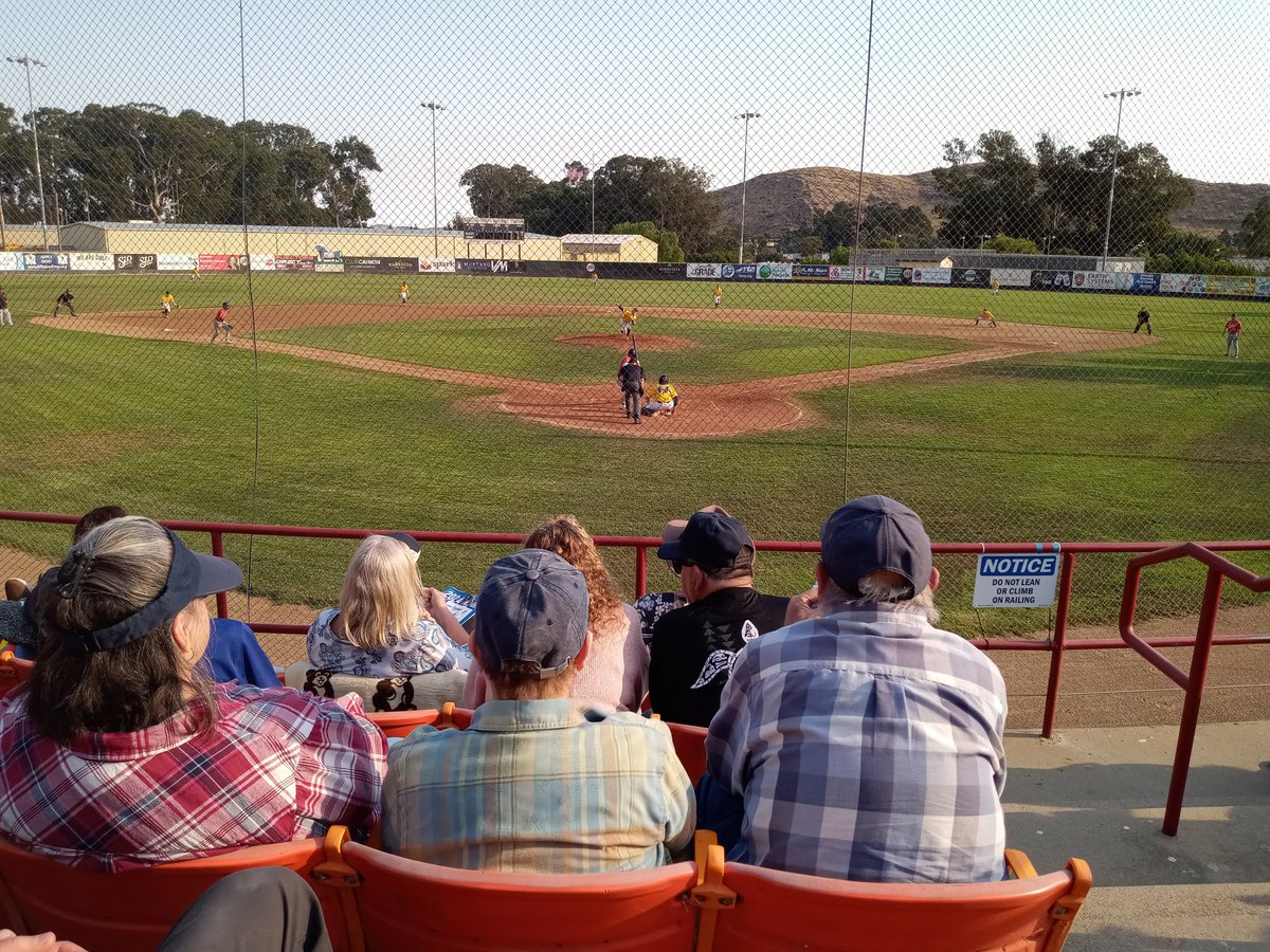 Sinsheimer Park Stadium in San Luis Obispo CA.  SLO Blues of the California Collegiate League.  #300 baseball stadium for me.  <a href="/SLO_BluesCCL/">SLO Blues Baseball</a>