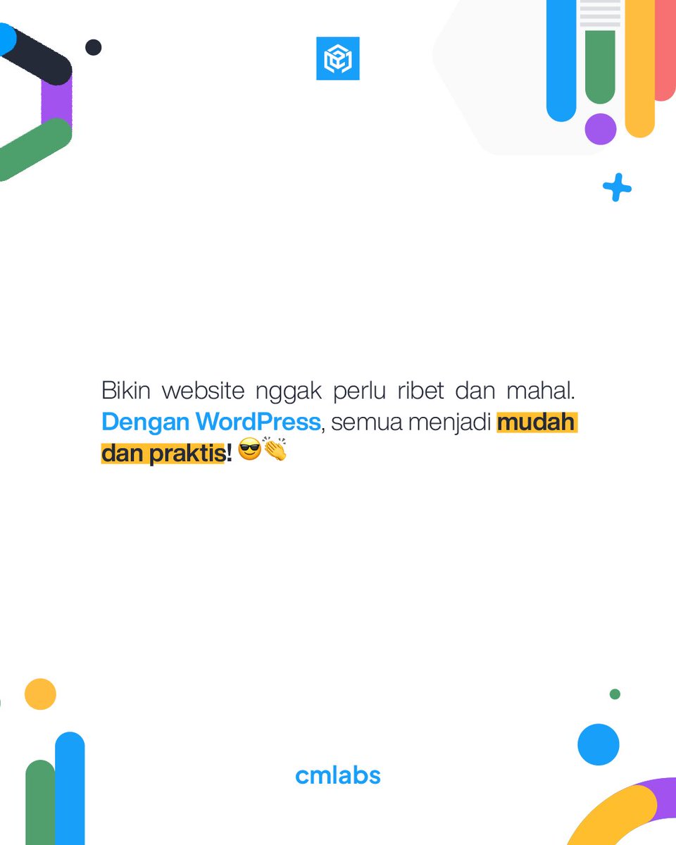 cmlabsco's tweet photo. Bikin website lewat HP, emang bisa?🤔

Pastinya bisaa dong. Dengan menggunakan aplikasi dari WordPress semua jadi mudah dan praktis🤩. Simak thread berikut untuk ikuti langkah-langkah membuat website dari HP.

#cmlabs #SEOCompany #SEOAgency #wordpress #website https://t.co/InCSdWR4a0