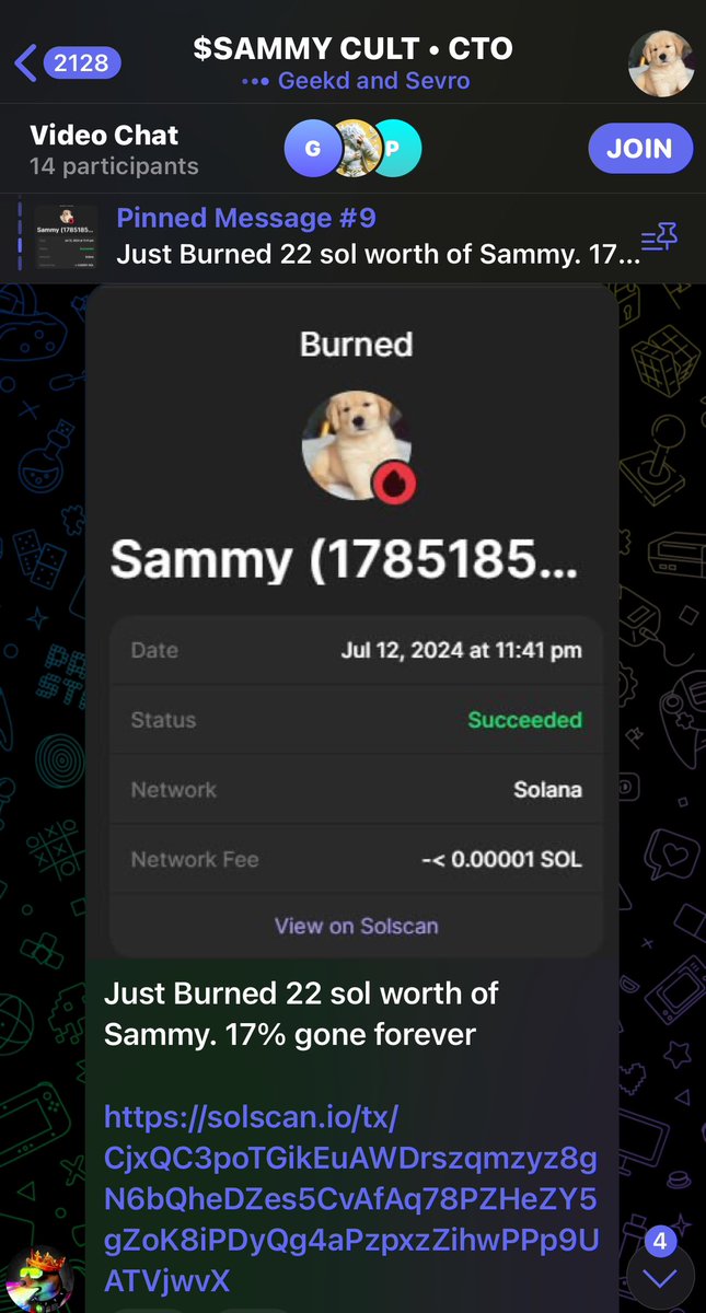 jh_mons's tweet image. Big burn just went down for $Sammy.

17% of the supply! 👀