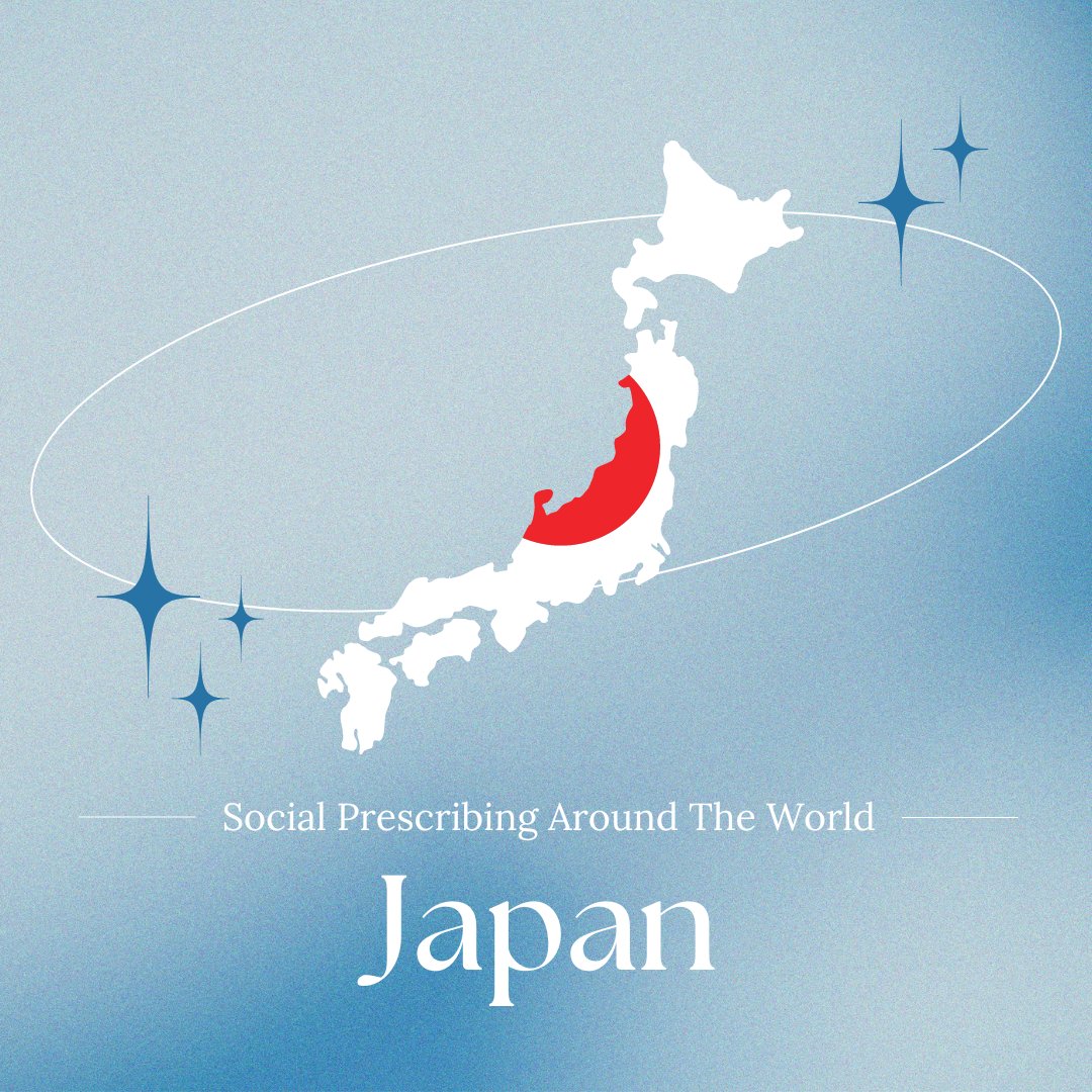 yourAMSAspsc's tweet photo. For our next location in our 'Social Prescribing around the world' series we are looking at Japan! Read through the slides to see what Japan does to address one of their biggest problems: social isolation. #socialprescribing https://t.co/mdupOFniDw