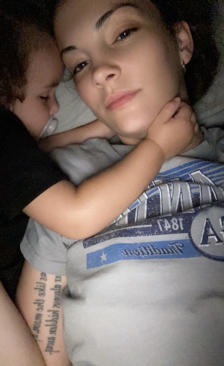 jamielynn396's tweet photo. I thought Noah was bad when it came to being a mommas boy, but Jeremiah definitely has him beat 🥹😂💙 this boy HAS to be holding me for him to sleep. ALL night. https://t.co/30QBOFWqha