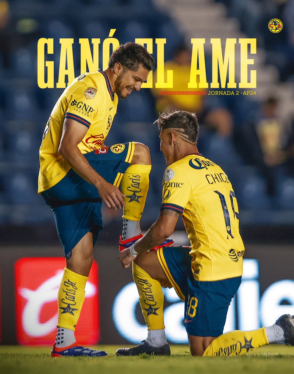 ClubAmerica's tweet photo. ¡#GANÓELAME! 💙🦅💛 https://t.co/2sGFhyy4Nn