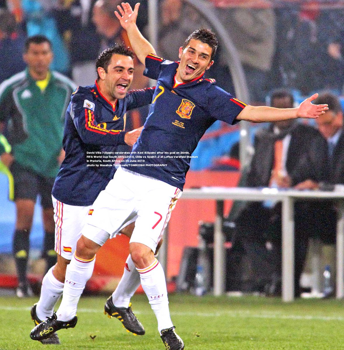 スペイン代表アウェイ 2010南アフリカW杯 DAVID VILLA 7番 David Villa