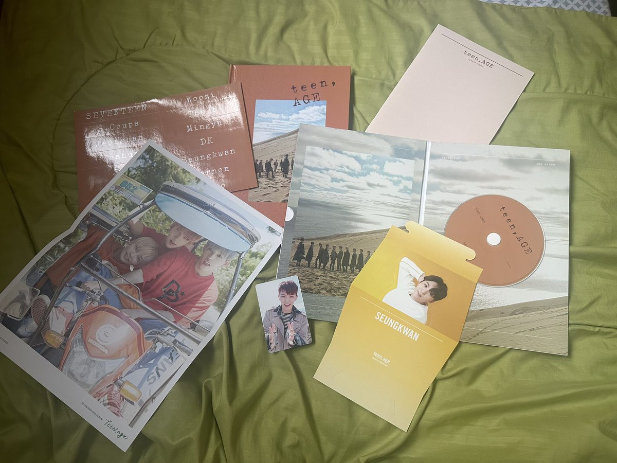 itsdanicubero's tweet photo. ic! wts/lfb 

first press unsealed teen, age albums: 

🎧ྀི white (no pc) - 800

🎧ྀི orange (with woozi pc) - 850

🎧ྀི rose quartz &amp; serenity (with shua pc) - 850 
- has minor flaw

🏷️ svt seventeen teenage shua joshua woozi uji https://t.co/xwbRxhczJD