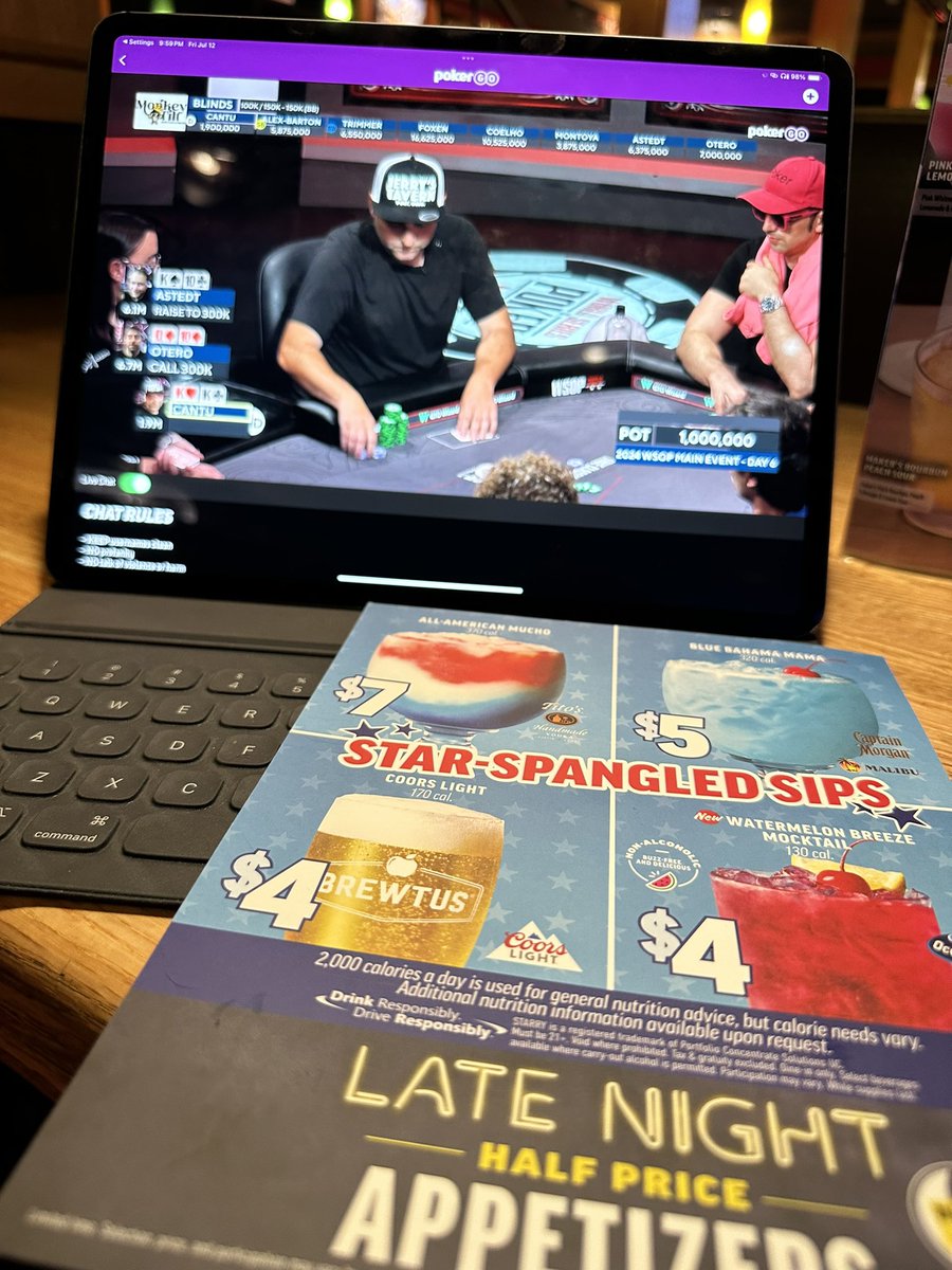 In these <a href="/PokerGO/">PokerGO</a> streets for The Night Shift, the best duo on LIVE television EVERY summer!! Can I deliver you two some 1/2 price Apps to the Shoe???  <a href="/Ali_Nejad/">Ali Nejad</a> <a href="/NickSchulman/">Nick Schulman</a>