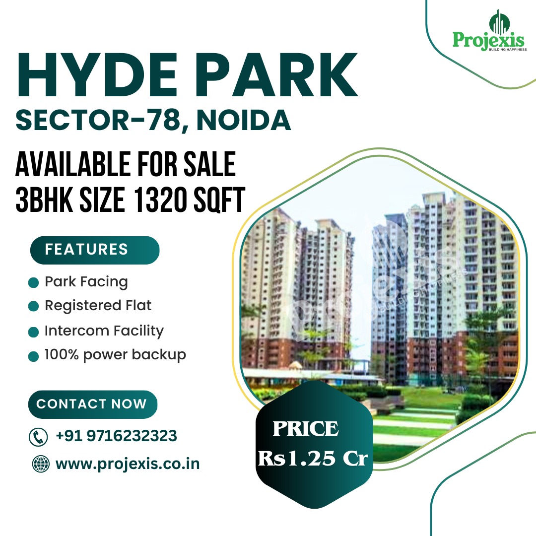 NoidaProjexis's tweet photo. This dream has turned into reality with Hyde Park, conveniently located in sector 78, just next to sector 50, https://t.co/kCUdujfCdY location, open spaces and world-class amenities, Hyde Park brings luxury to your doorstep. Spread across 15 acres of area, with 82% open landscape https://t.co/71b1gFRrrN