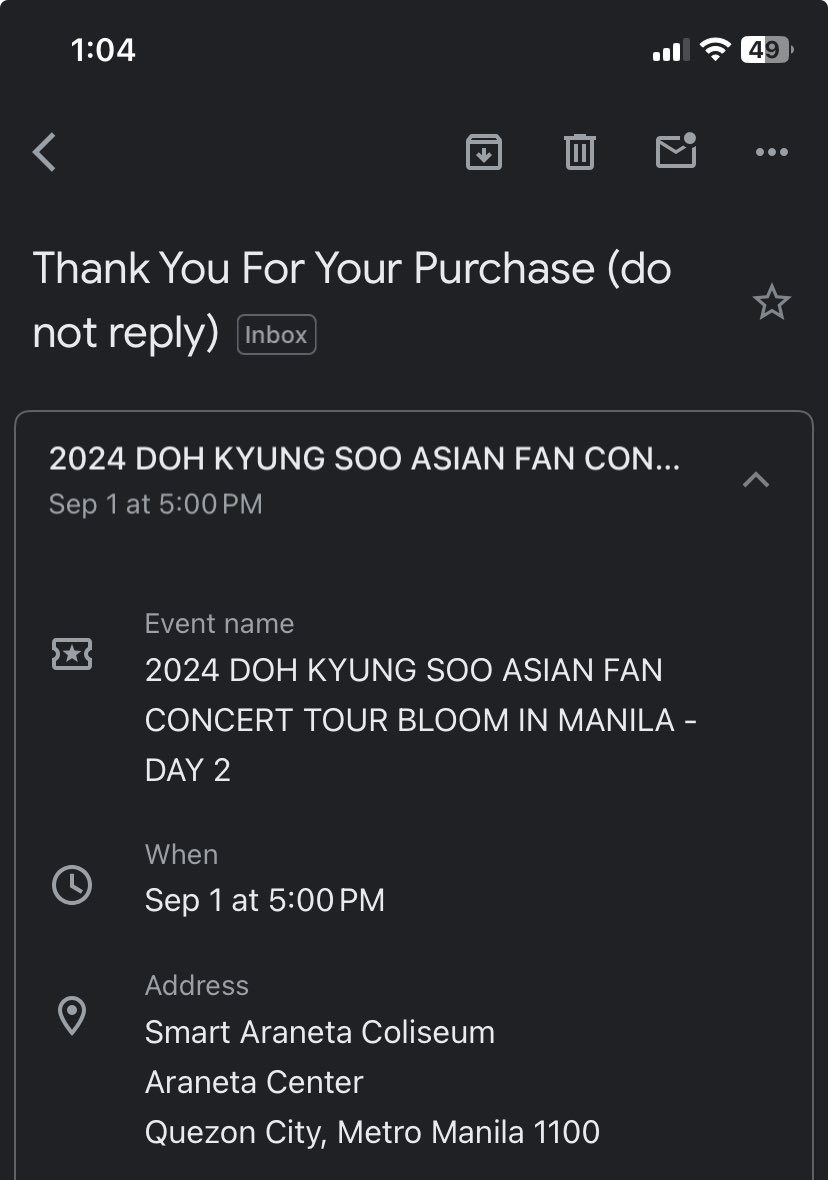 ExoisNinee's tweet photo. Ticket secured!
See youuuu  #BloomInManila https://t.co/CJRsoP0pPq