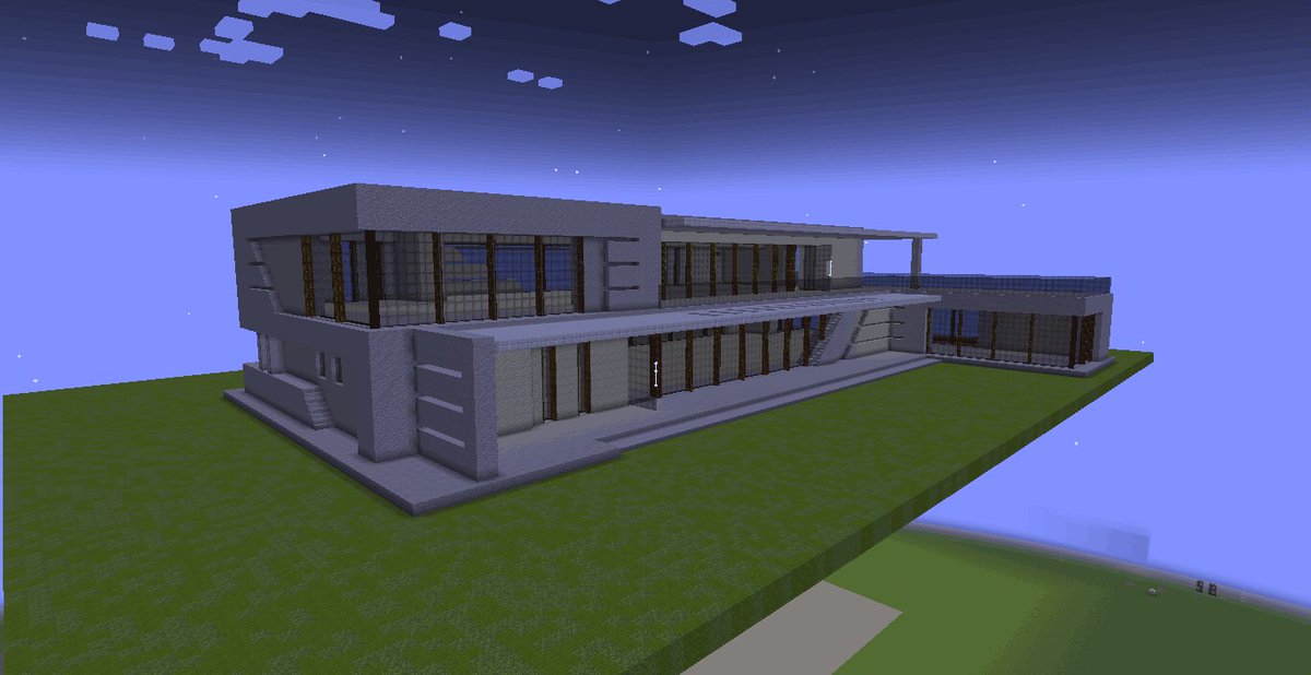 Blueprayer2's tweet photo. #minecraft建築コミュ
#Minecraft 
#Minecraftbuilds 
#minecraftbuilding 
一栋清水混凝土别墅 https://t.co/xxgoxnE113