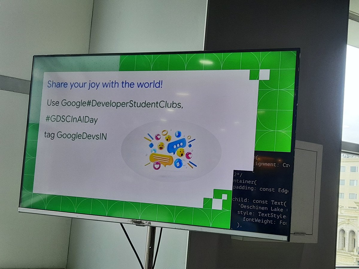Terbium21's tweet image. For folks present here, do say a hi (in the comments or  in person, anything works!) :D
#GoogleDeveloperStudentClubs #GDSCIndiaAIDay @GoogleDevsIN