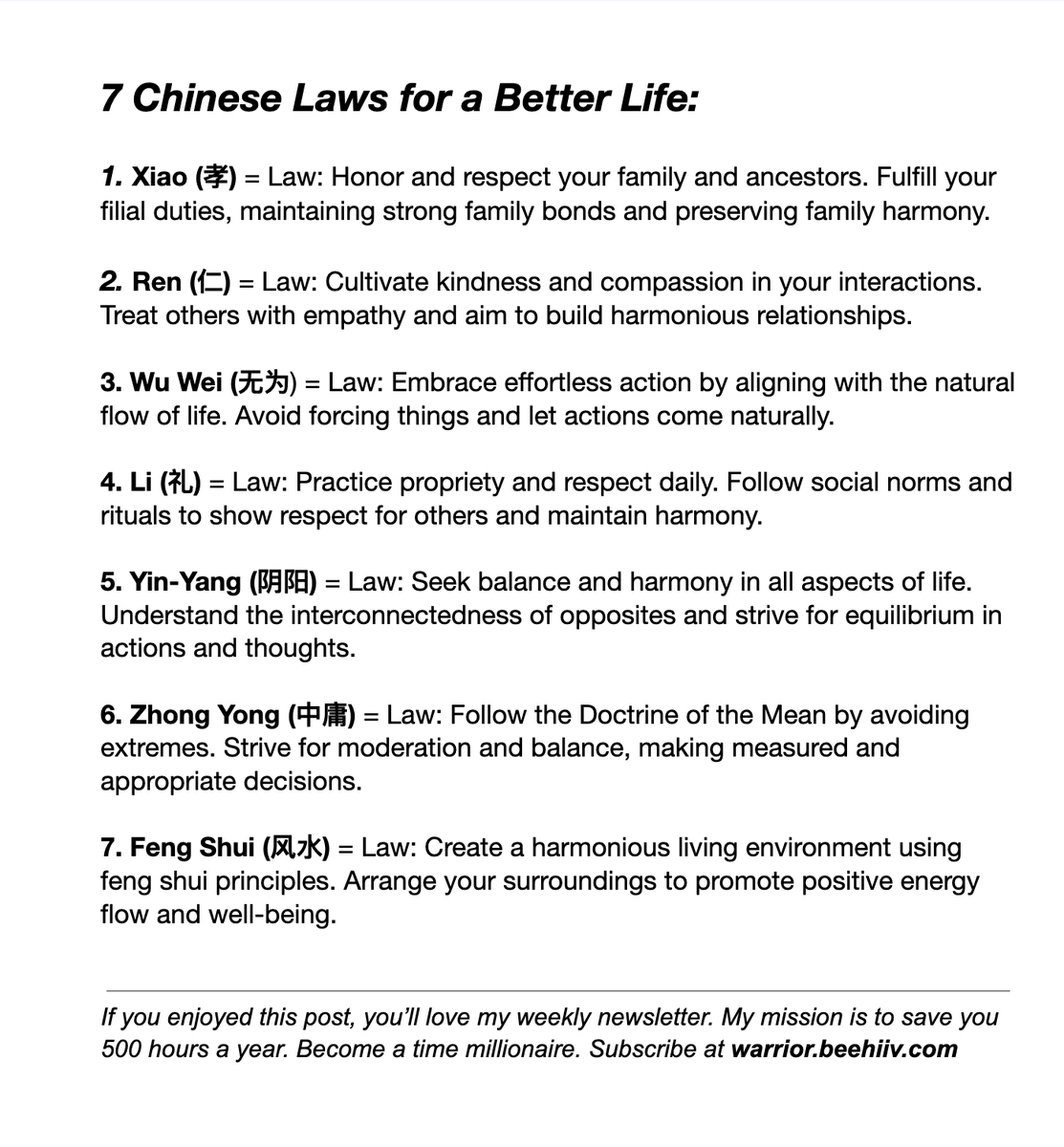 Maxi_Heights's tweet photo. 7 Chinese Laws for a Better Life: https://t.co/FDzPuc7TEH