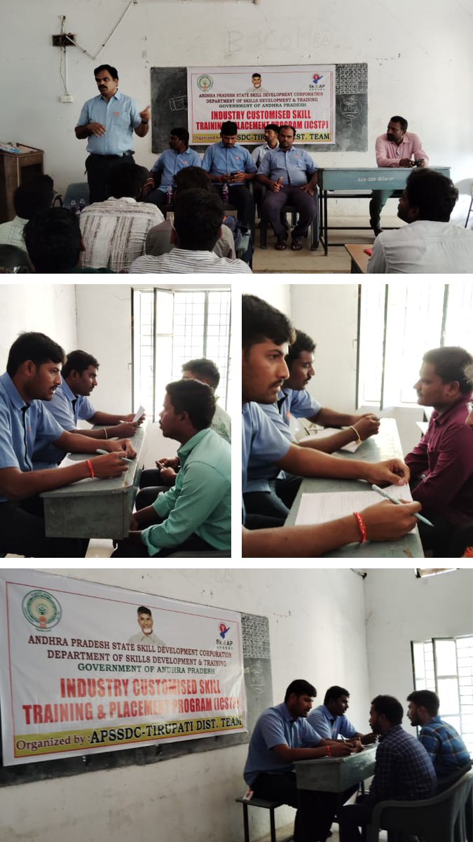 AP_Skill's tweet photo. APSSDC Tirupati District Conducted Industry Customized Skill Training & Placement Program @ CCL Products India Ltd At SVA Govt Degree College, Srikalahasti, Tirupati District.
#AndhraPradesh #apstateskilldevelopmentcorporation #skilldevelopmentminister https://t.co/OHLzIoDveD