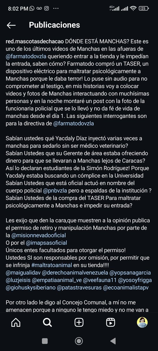 9_Tromba's tweet photo. @Proctologo #DondeEstaManchas #NoAlMaltratoAnimal #PenaMaxima @RCamachoVzla @RobertLobo_ https://t.co/CVa00xfcb5
