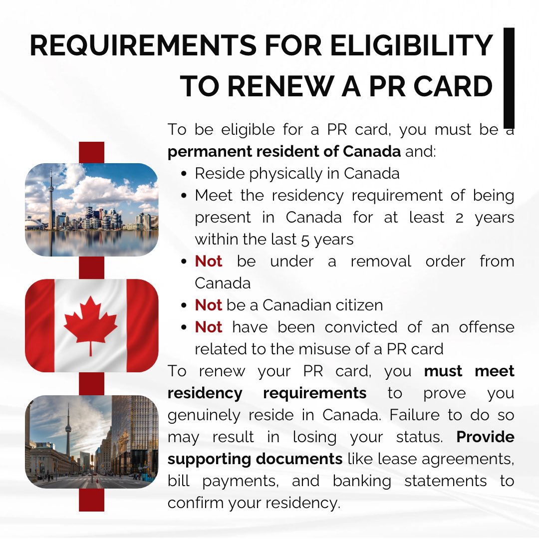 jar_immigration's tweet photo. As a permanent resident of Canada, you must maintain a valid PR card for re-entry; this will guide you on renewing your PR card and other important considerations.🇨🇦 https://t.co/4tVscXYfE9