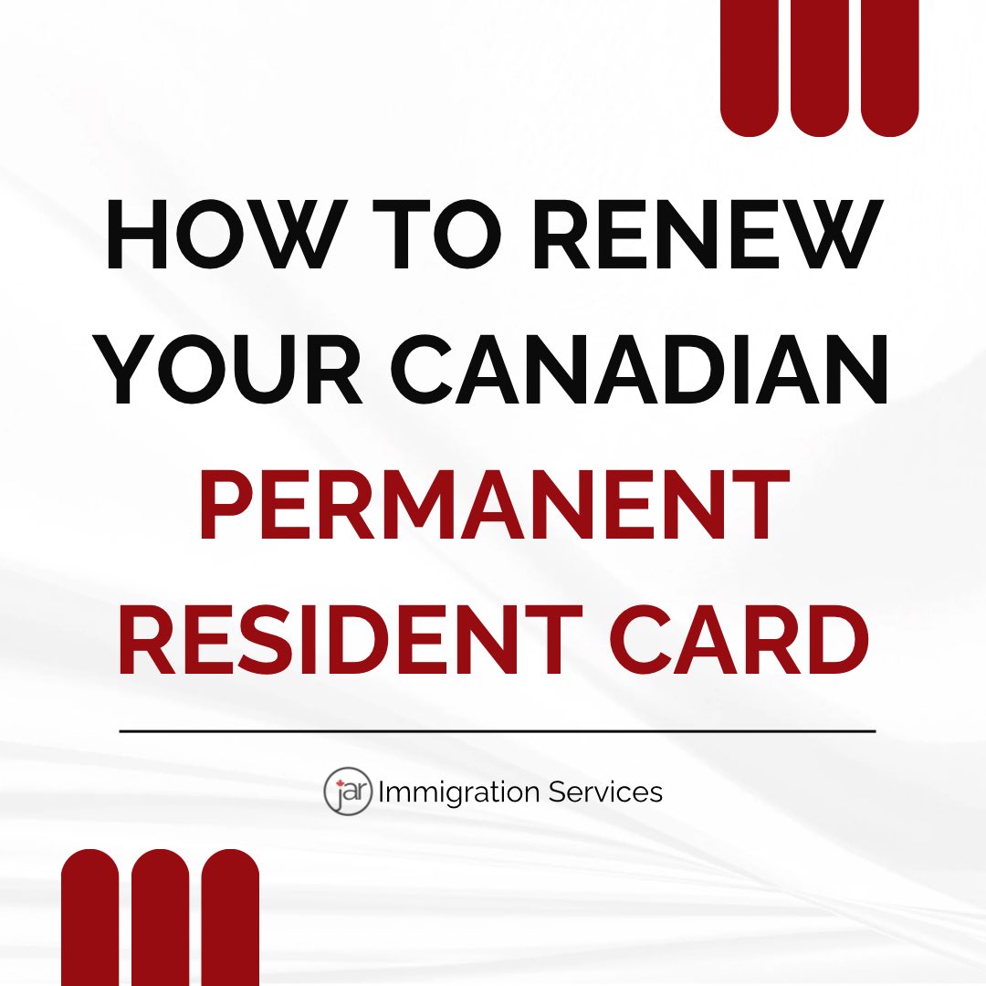 jar_immigration's tweet photo. As a permanent resident of Canada, you must maintain a valid PR card for re-entry; this will guide you on renewing your PR card and other important considerations.🇨🇦 https://t.co/4tVscXYfE9