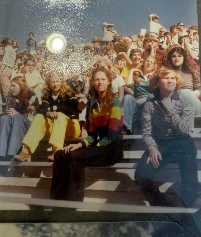 It is a blast from the past: Highland High School, Salt Lake City, Utah. How many times have we seen these fashions from back then, emerge now. WOW!