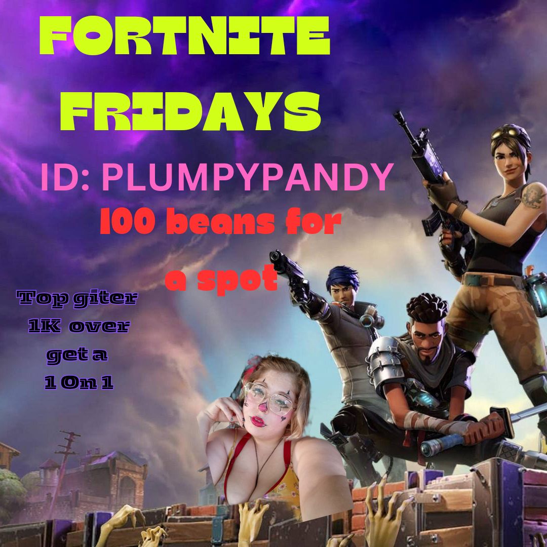 plumpypandy's tweet photo. PlumpyPandy 
.
Introducing Fortnite Friday 😸😸 
I'll be doing an evening gaming session. You can join me and join my party 
#bigoliveapp #bigolive #bigostreaming #bigoliveusa #bigousa #livestreamer #streamergirl #gamergirls #stonerchick #gothgirl #clowngirl #clownface https://t.co/lIe4nMVVMq