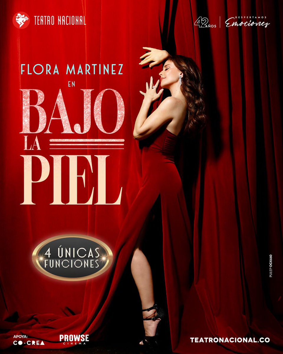 FloraXFiles's tweet photo. Descubre la magia de la nuevo show musical Bajo la Piel de Flora Martínez 🎶❤️ y vive una experiencia única e irrepetible en solo 4 funciones exclusivas: 13 y 14 de agosto,  20 y 21 de agosto. ✨
Compra tus entradas en https://t.co/qjjfdxmCxr https://t.co/bFfSpWGOGK