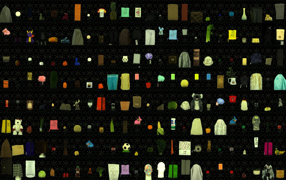 jingyangcarl's tweet photo. Even though the polarized reflectance field didn’t make it into #ECCV2024 @eccvconf, I'd like to showcase more scanned objects using Light Stage at @USC_ICT @USCViterbi @USC. 
Check out examples of decomposed materials on this page: https://t.co/xeOZGrAsHT https://t.co/ikCBZPJO2t