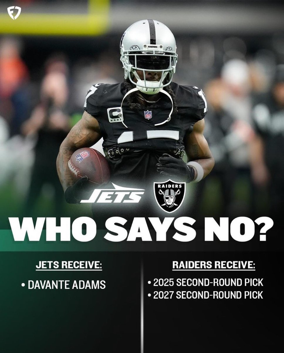 NewEraNYJets's tweet photo. JETS FANS, We READY for Davante Adams to become a Jet 👀👀👀👀 https://t.co/Uy49gHeJvD