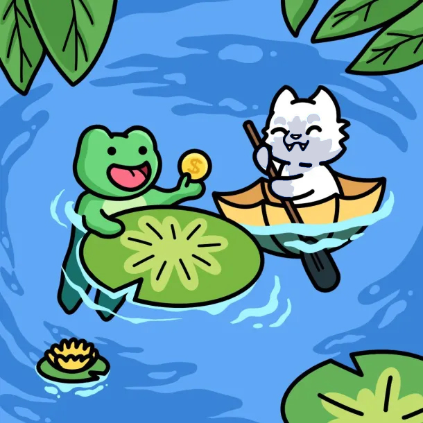 Love the new froggy and lily premier. 👀 Shout out to our <a href="/FroggyFriendsCo/">Froggy Friends</a> fam!

Any froggy friend holder that joins our discord and verifies asset will receive WolfList. Awooo! 🐺🐸