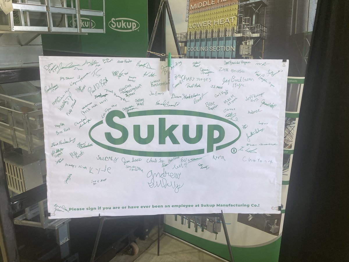 Visit the ⁦<a href="/SukupMfg/">Sukup Manufacturing Co.</a>⁩ booth ⁦⁦at the Franklin County Fair in Hampton Iowa and sign in if you are a current or former employee.  We are glad to take commitments for future ones as well. 😀 Don’t forget to get some of the fair’s famous homemade ice cream!