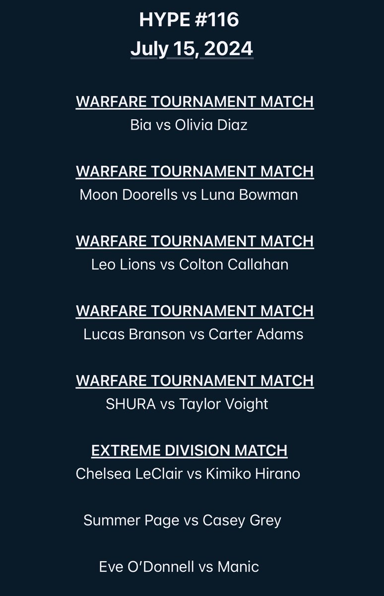 _empirew's tweet photo. Ladies and gentlemen, it’s time for WARFARE!

Over the next 6 weeks we’ll work to award the Warfare trophy and it all starts this Monday**.

Points reminder:
10- Submission
7- Pinfall
5- Countout
3- Win by DQ
2- Draw
-10 - DQ Loss https://t.co/RtIYExgaTD