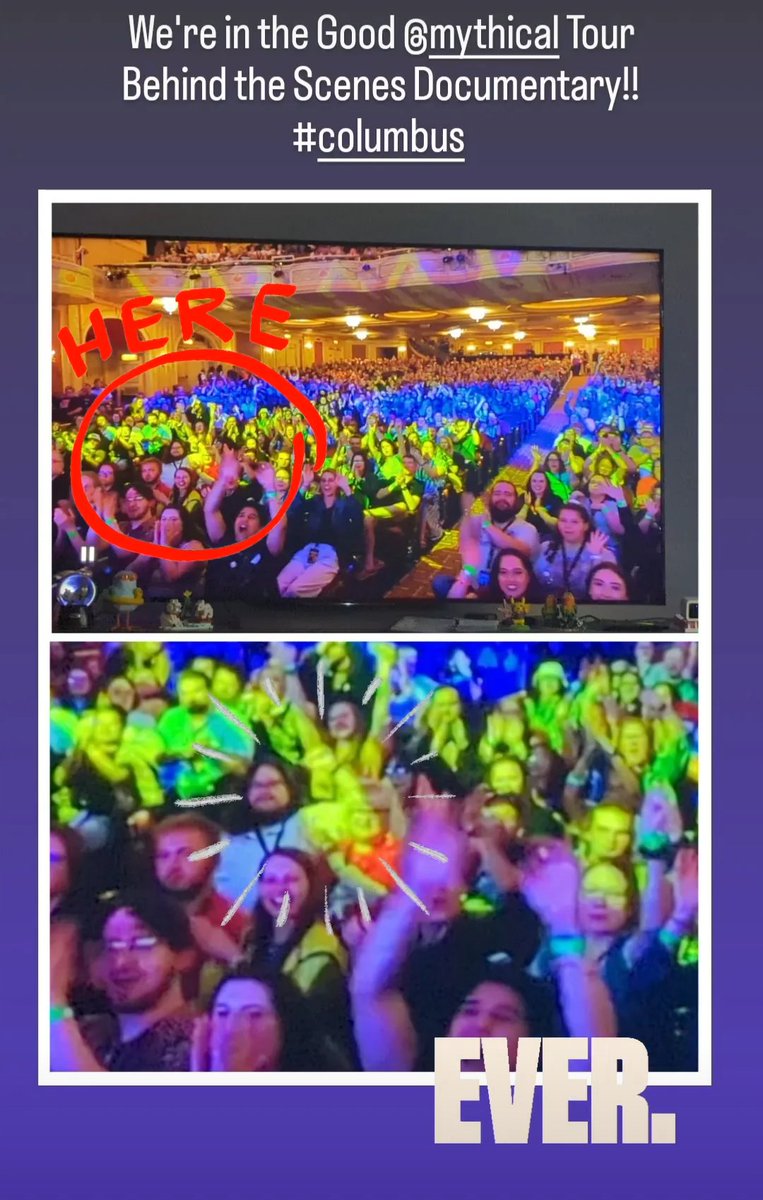 We're in the Good <a href="/Mythical/">Rhett & Link</a> Tour Documentary!!!  Best. Night. Ever. #Columbus #RhettandLink #mythical