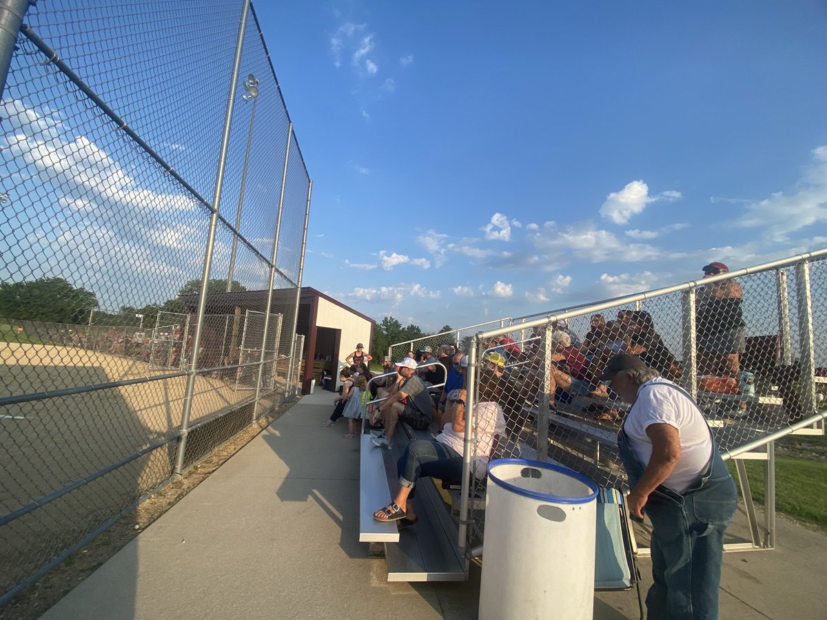 JackLido's tweet photo. Close the restaurants, close the bars. The combined population of Coggon and Troy Mills (well, not really, but you get the point) are here for North Linn and Central City in the regional semi finals. Yes, there’s another game after this.

Lynx country shows out for softball. https://t.co/U2EWxMBw7d