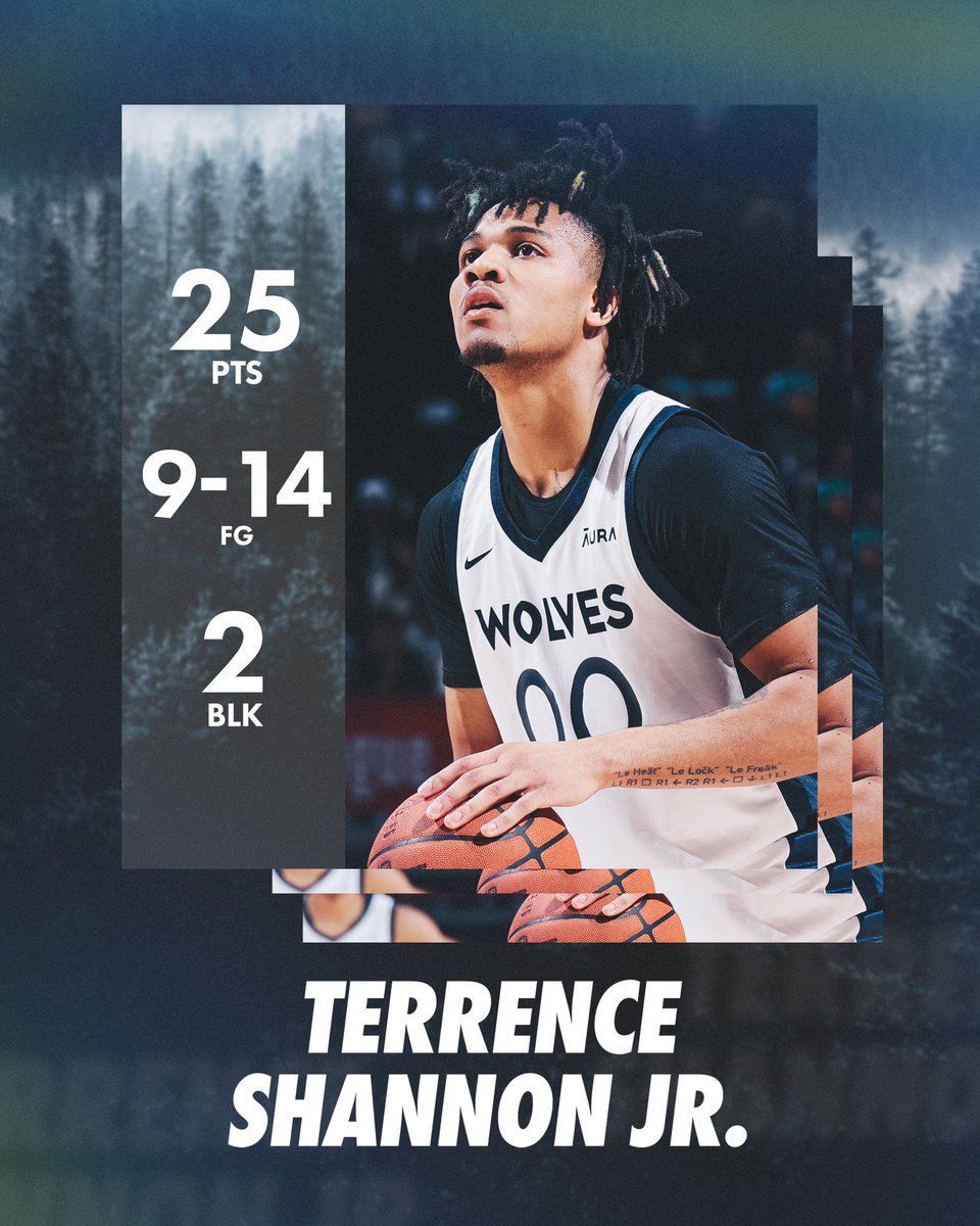 Timberwolves's tweet image. big time debut. 🫡