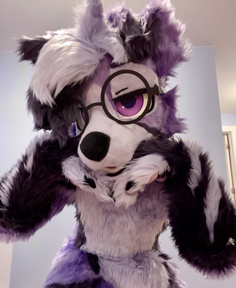 My first #FursuitFriday !! Been super excited to finally receive this boy!

Thank you so much @2apieceofshit for your amazing work in making my lil grape boy real! 🍇💜