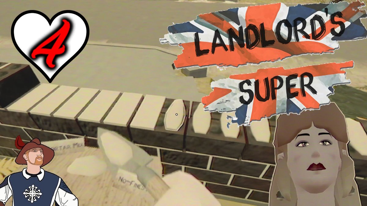 Landlord's Super. Blame Thatcher!   #youtubeGaming #YouTube #LandlordsSuper 

Pub Wall Rescue: My Landlord Super Fix-up! 1980's Simulator! Ep4
youtu.be/CcZpc9lvCq0