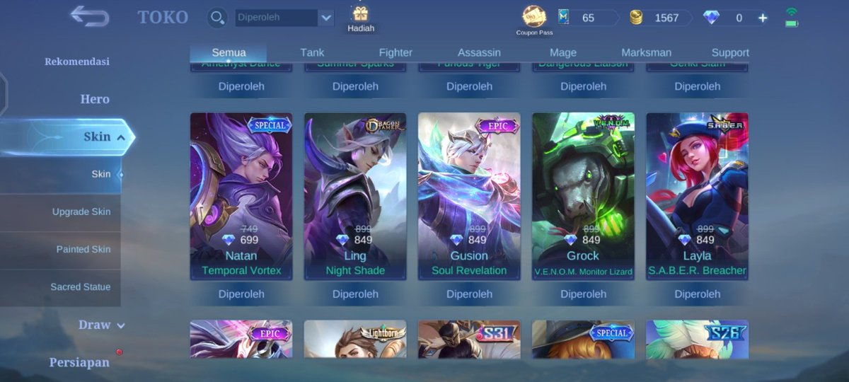 otterald's tweet photo. wts wtb acc akun ml
WTS AKUN ML LUNOX EPIC LIMIT/SERAPHIM 95K AJA. BISA DM ATAU CHAT TELEGRAM @ GETMURUH
#ZonaBA #zonauang #Zonajajan https://t.co/3NqRBBJaIL
