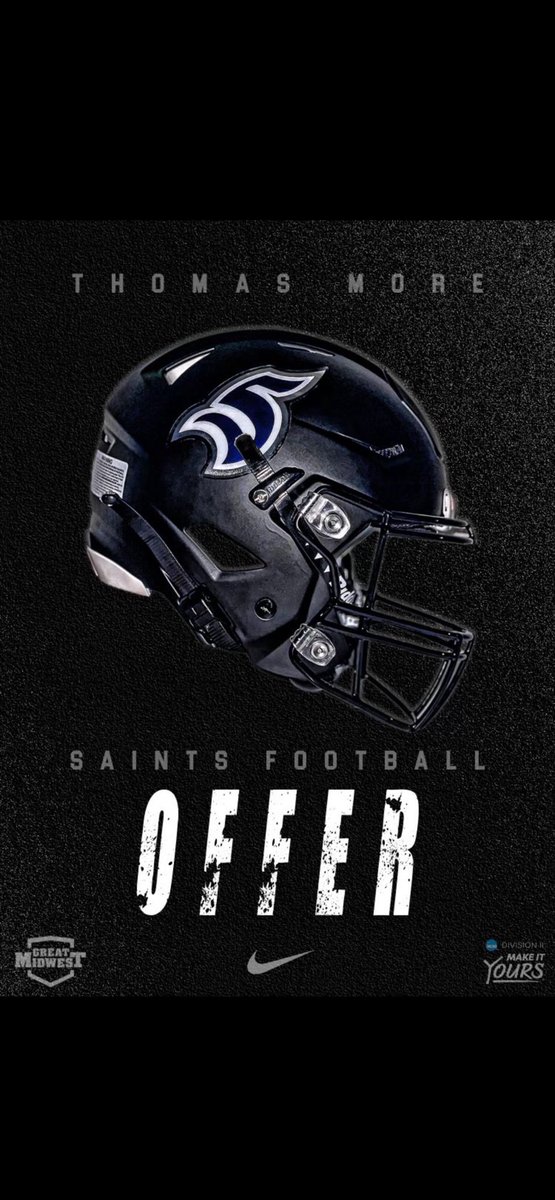 Blessed to receive an offer from Thomas More University🖤