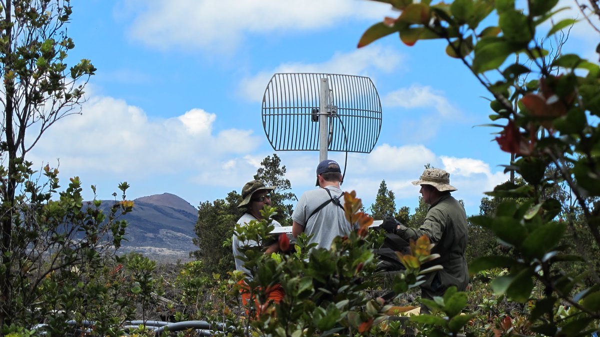 My memories say it has been 12 years since installing a seismo-acoustic station out by Pu'u O'o vent with HVO via helicopter installation! RIP HAPU