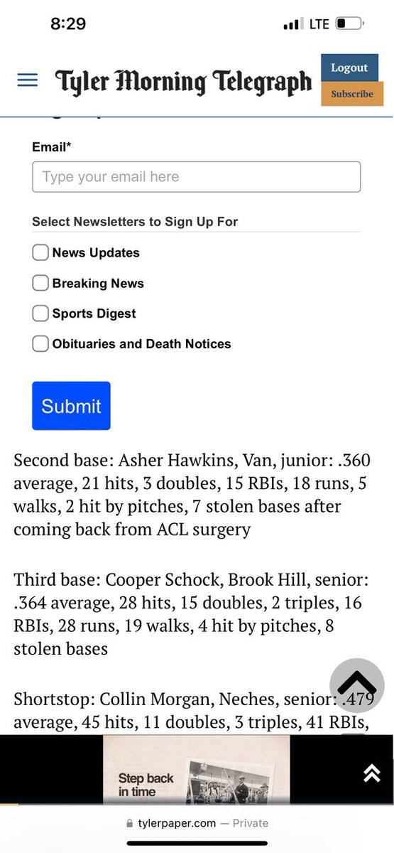 All East Texas 2nd team coming back halway through season
