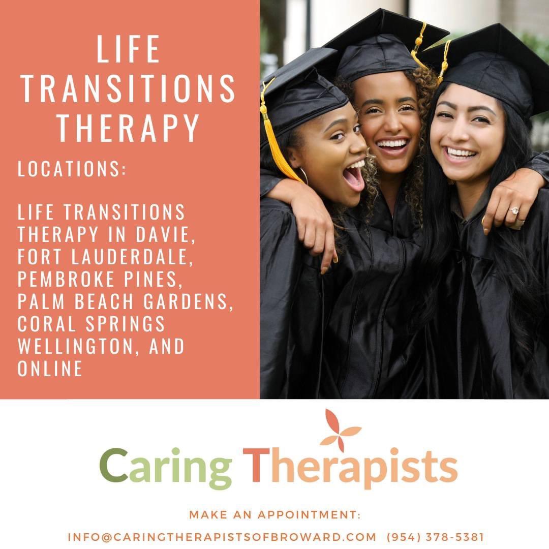 #Life #Transitions #Therapy in Davie, Fort Lauderdale, Pembroke Pines, Palm Beach Gardens, Wellington, and Online Facing Life Transitions? Whether it's career shifts, relationship changes, or adjusting to new phases of life, Caring Therapists can guide you