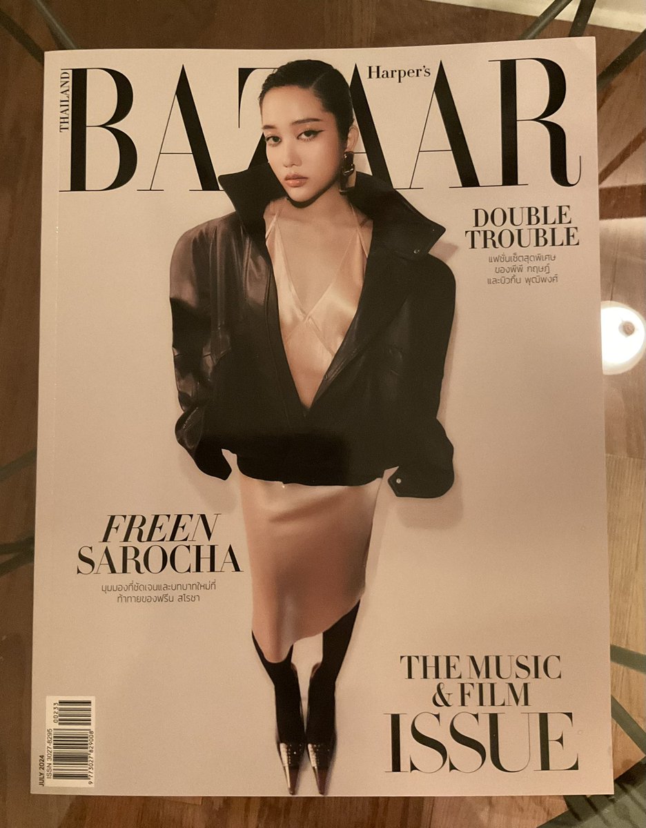 Cfus848's tweet photo. Just received my magazine today 
Really beautiful photos and gorgeous baby 
Thank you so much 
Love Freen 
🥰🫠😘🌷🙏🫶🏻❤️👍👏🏻

#BAZAARThailandxSrchaFreen
#FreenxYSL 
#FreenSarocha
#YSL #SaintLaurent
#BAZAARJulyIssue
#srchafreen
#GIRLFREEN https://t.co/BTRrxPSLBS