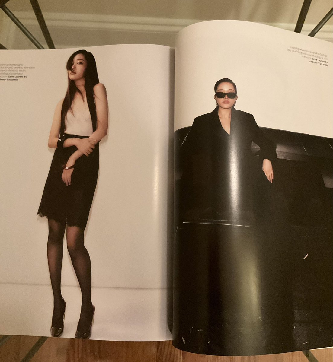 Cfus848's tweet photo. Just received my magazine today 
Really beautiful photos and gorgeous baby 
Thank you so much 
Love Freen 
🥰🫠😘🌷🙏🫶🏻❤️👍👏🏻

#BAZAARThailandxSrchaFreen
#FreenxYSL 
#FreenSarocha
#YSL #SaintLaurent
#BAZAARJulyIssue
#srchafreen
#GIRLFREEN https://t.co/BTRrxPSLBS