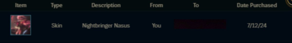 RocketRaccSimp's tweet image. Got absolutely destroyed by a toxic Nasus in top lane a while ago. He said "EZ TOP GAP" at the end of the game. I friended him afterwards and bought him a skin for Nasus. You should always offer to gift skins to toxic players who are playing alpha champs.