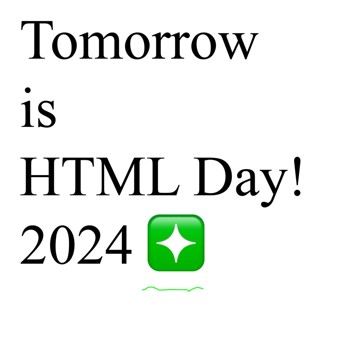 htmlenergy's tweet photo. tomorrow is html day! ❇️

you can write html in a park ... 🍃 https://t.co/UMUzutImnm