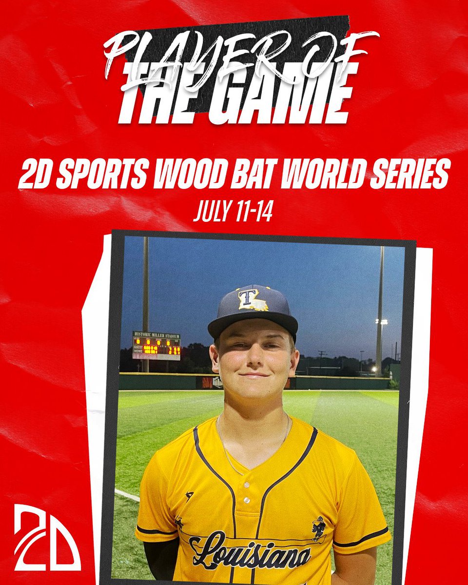 ⭐️ Player of the Game ⭐️

Ryker Blackmon : 6IP 7K 1ER 
Team Louisiana Dennis  (<a href="/team_louisiana/">Team Louisiana Baseball</a> )

Rosepine HS | 2027 | LA 
#Uncommitted #2DHitting #2D2027
