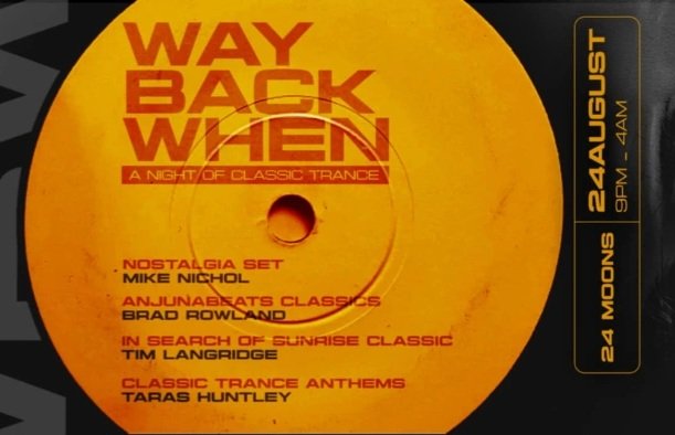 I'll be playing a special classic trance vinyl nostalgia set at 24 Moons on August 24th in Melbourne!

Tickets at eventbright
eventbrite.com.au/d/australia--m…