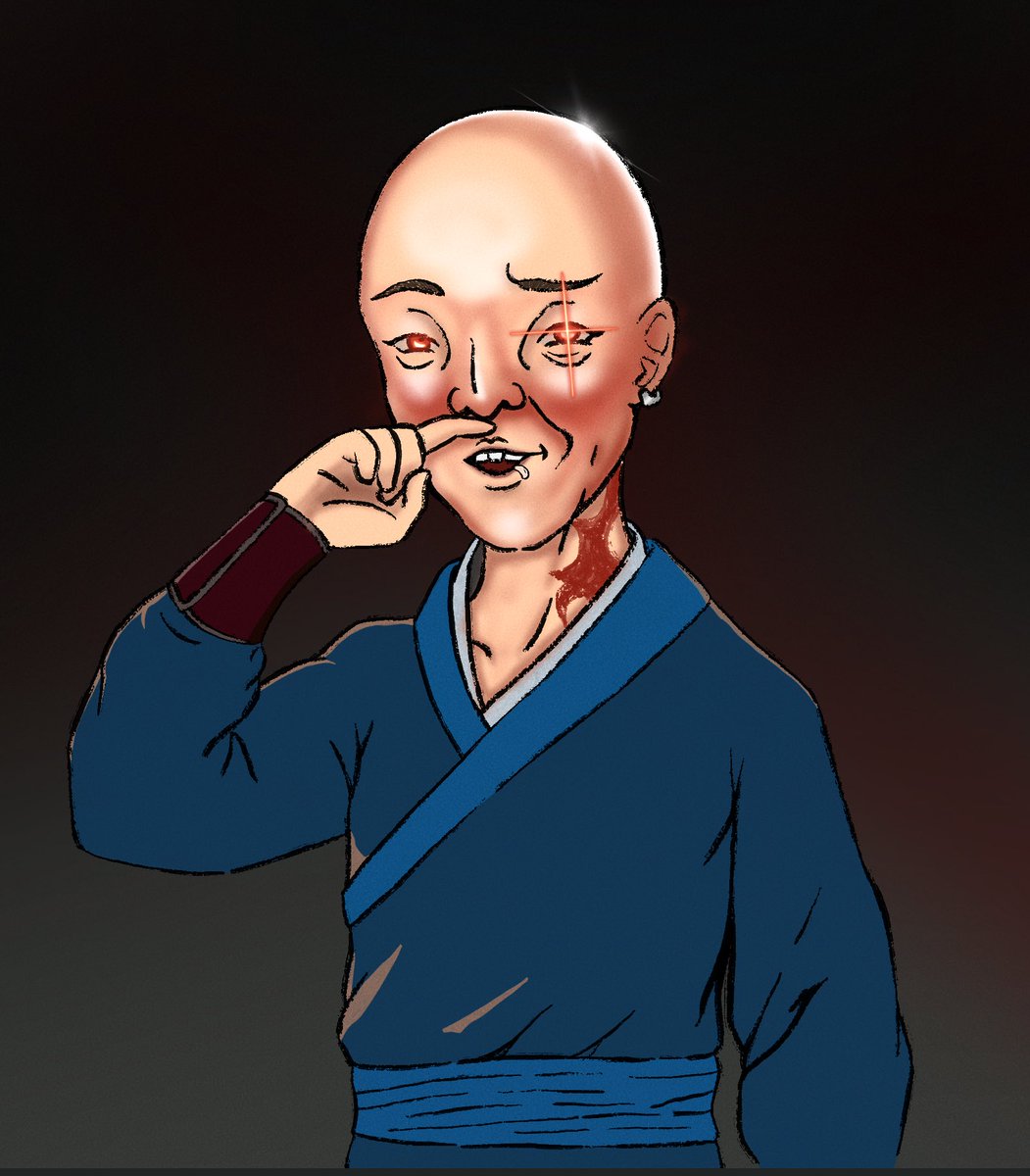 guumi99's tweet photo. 每次直播都追到睡著
說好的戀愛遊戲怎麼變歷史課了

試著又畫了一張 上色好難(´ཀ`)
 #頭頂亮光光 https://t.co/a87ivMIE0f
