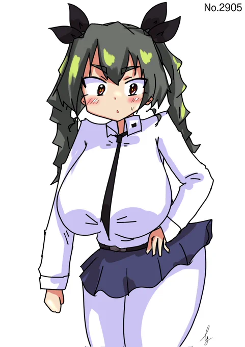 [前かがみアンチョビ]  #1日1ドゥーチェ