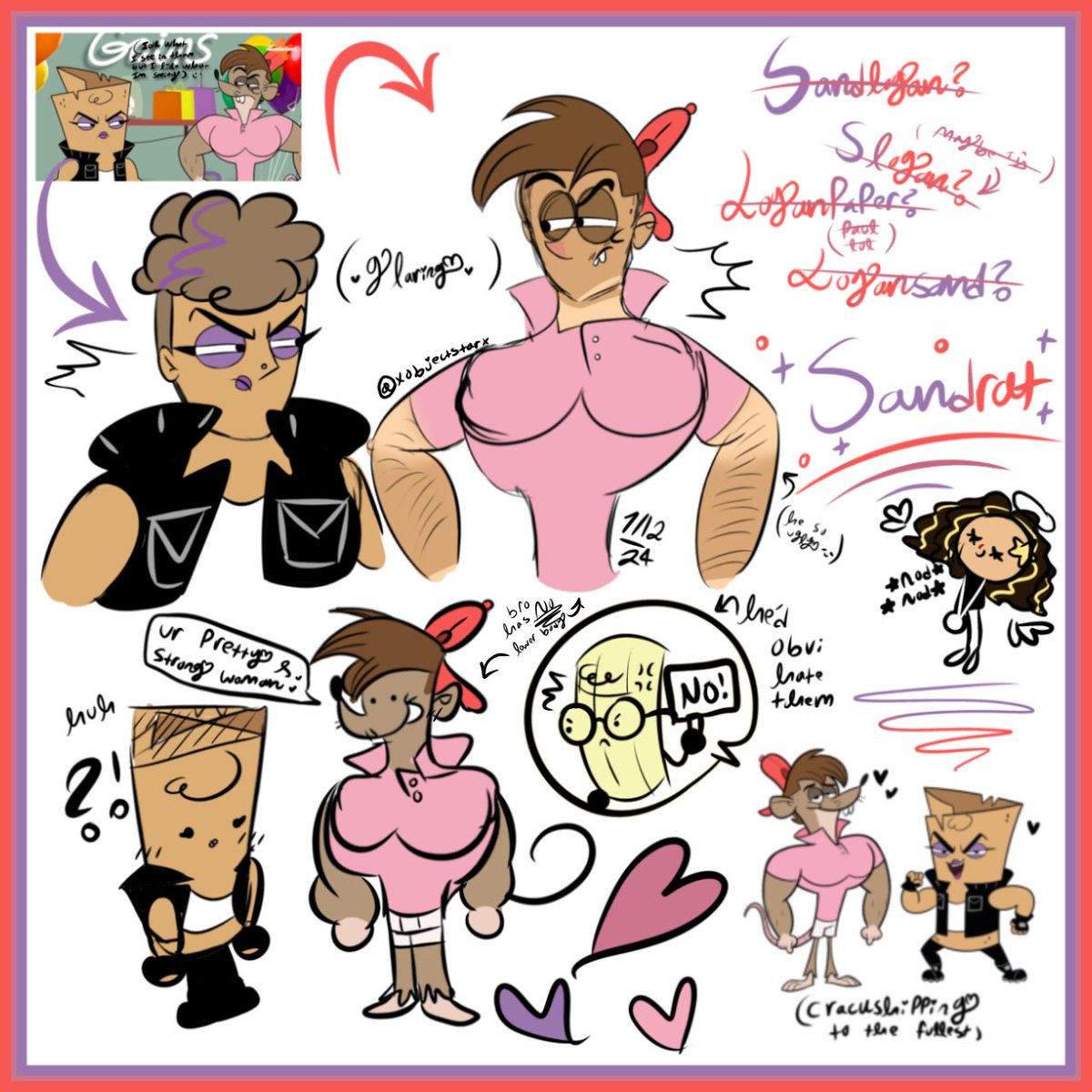 xobjectstarx's tweet photo. was on a short ahh vacation now I drew them, I can’t tell u what I see in them, I just see it 🤷‍♀️
#nickrps #rockpaperscissors #nickelodeonrockpaperscissors #sandpaperrps #loganrps #sandrat ??? ❤️💜 https://t.co/AQDFAFlCix