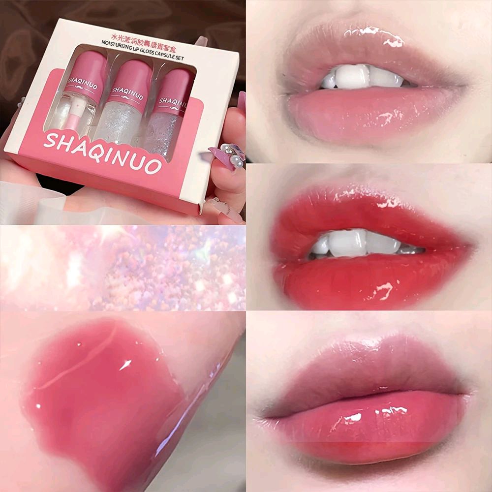 Shoppebr2024's tweet photo. Dê uma olhada em Kit De Brilho Labial Water Gloss , 3 Peças , Hidratante De Longa Duração , Bálsamo , Reparo De Linha Copo Antiaderente , Conjunto De Primer Y2K por R$9,91. Compre na Shopee agora! https://t.co/eMKfCl6Omz https://t.co/dGzsHiohYZ