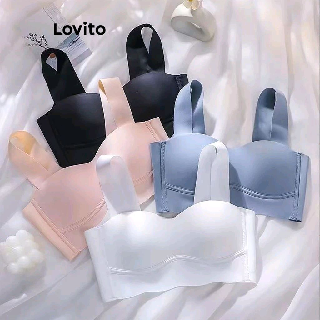 Shoppebr2024's tweet photo. Dê uma olhada em Lovito Sexy Sutiã com Fivela Liso para Mulheres LNL43215 por R$11,39. Compre na Shopee agora! https://t.co/hPCTufK7JD https://t.co/w7TFutgjZJ