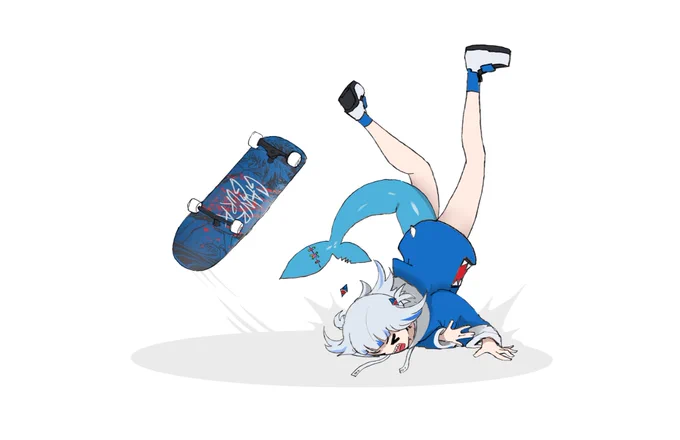 Kickflip~ !!  #gawrt